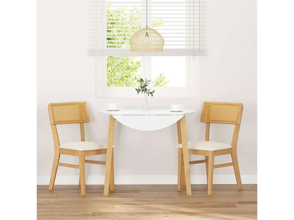 Cuscini per sedie da pranzo 2 pezzi in legno massello e gomma