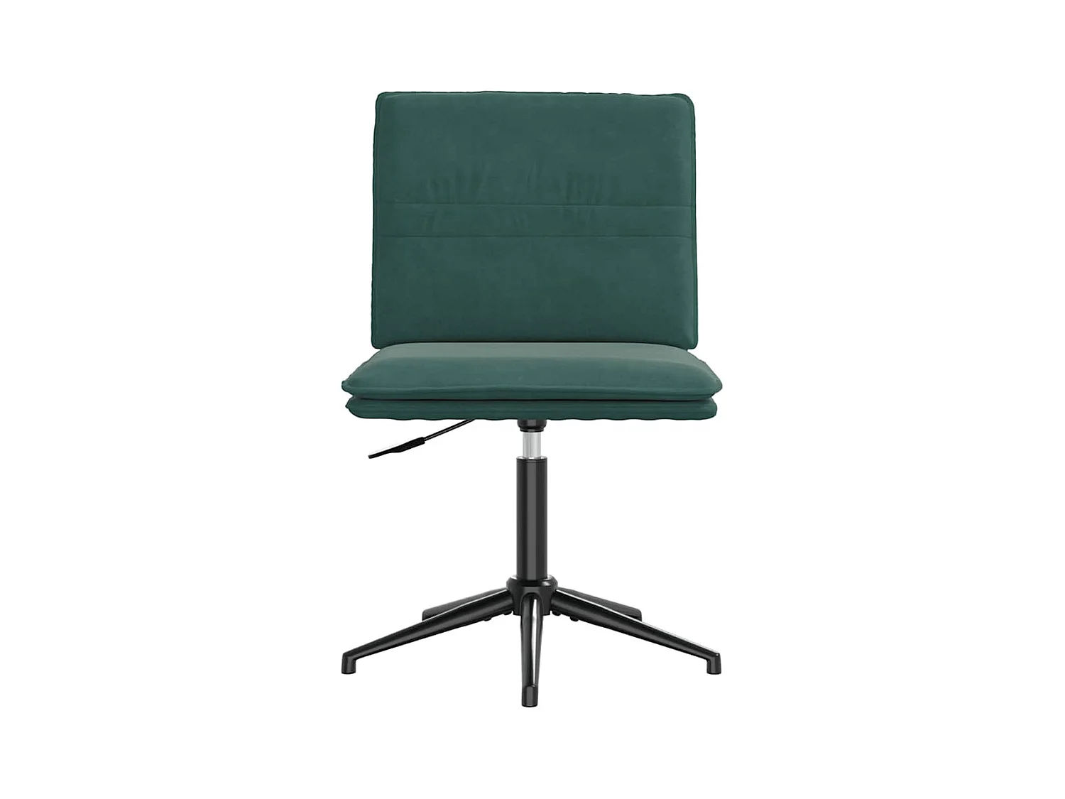 Chaises à manger lot de 2 Vert foncé Velours