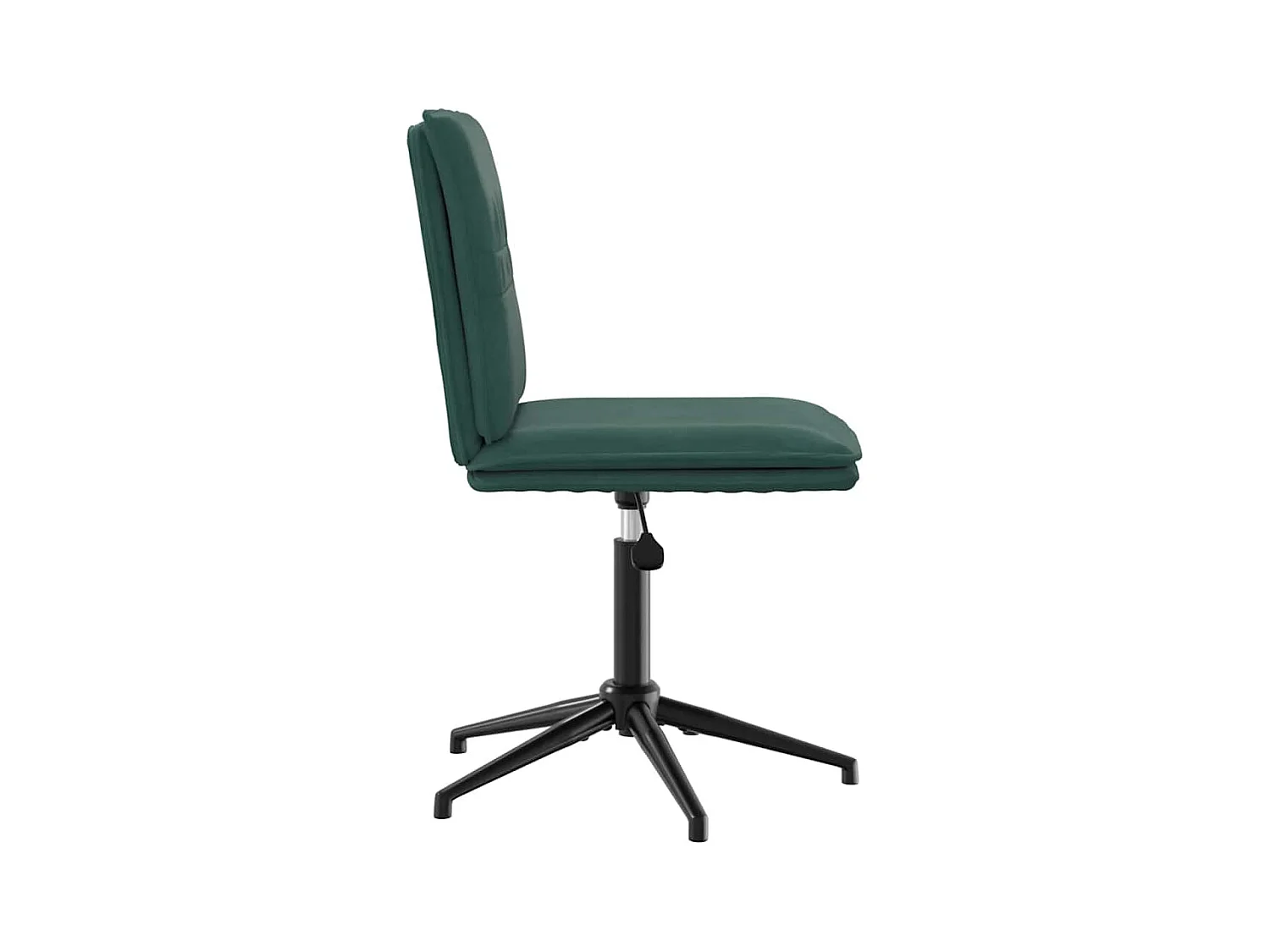 Chaises à manger lot de 2 Vert foncé Velours