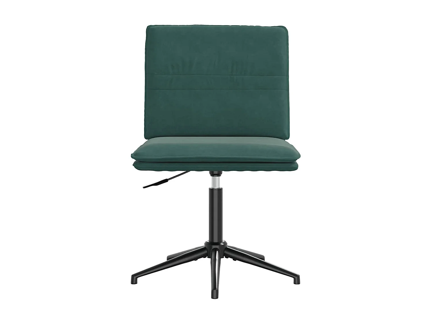 Juego de 2 sillas de comedor de terciopelo verde oscuro