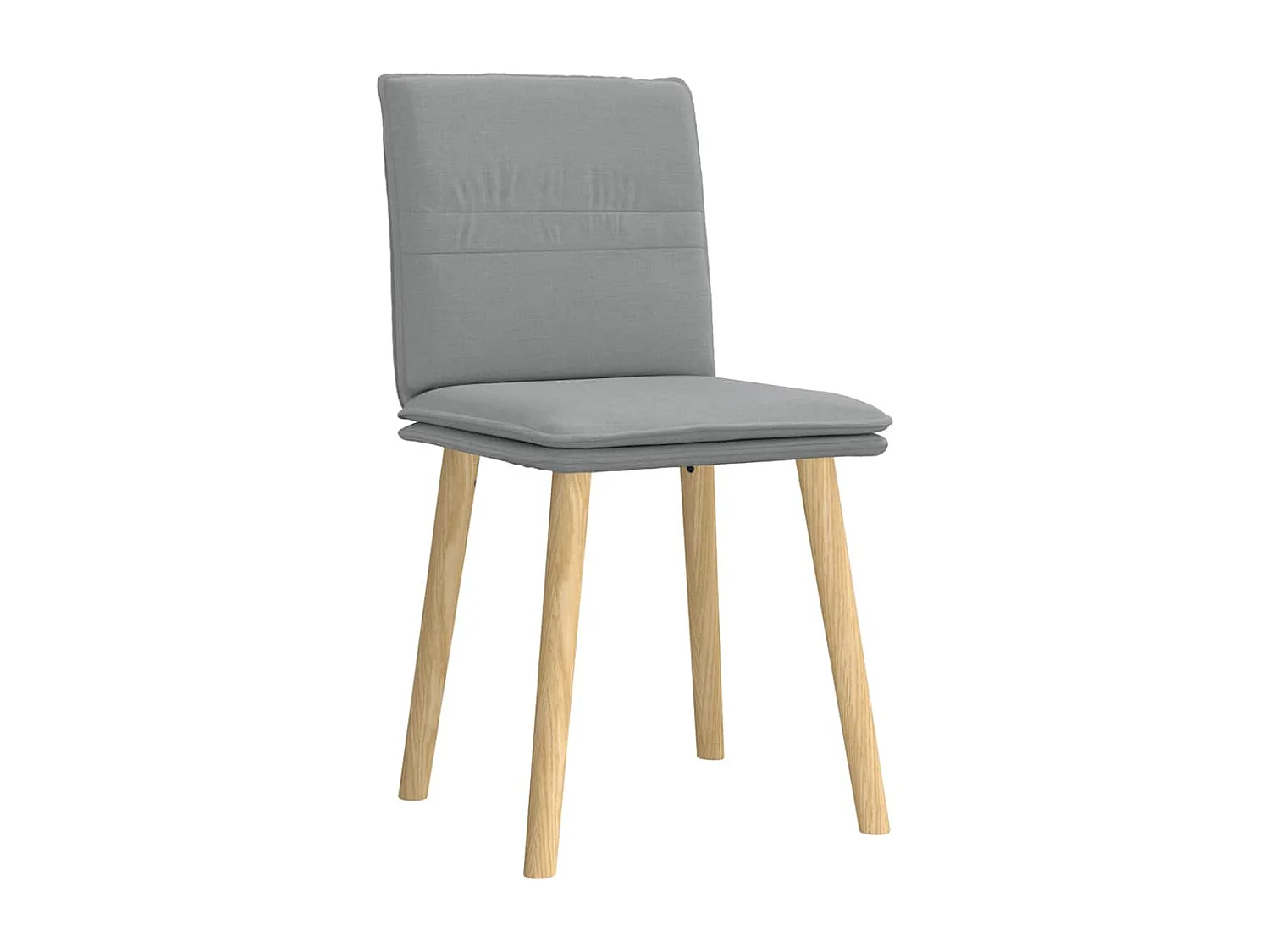 Chaises à manger lot de 2 gris clair tissu