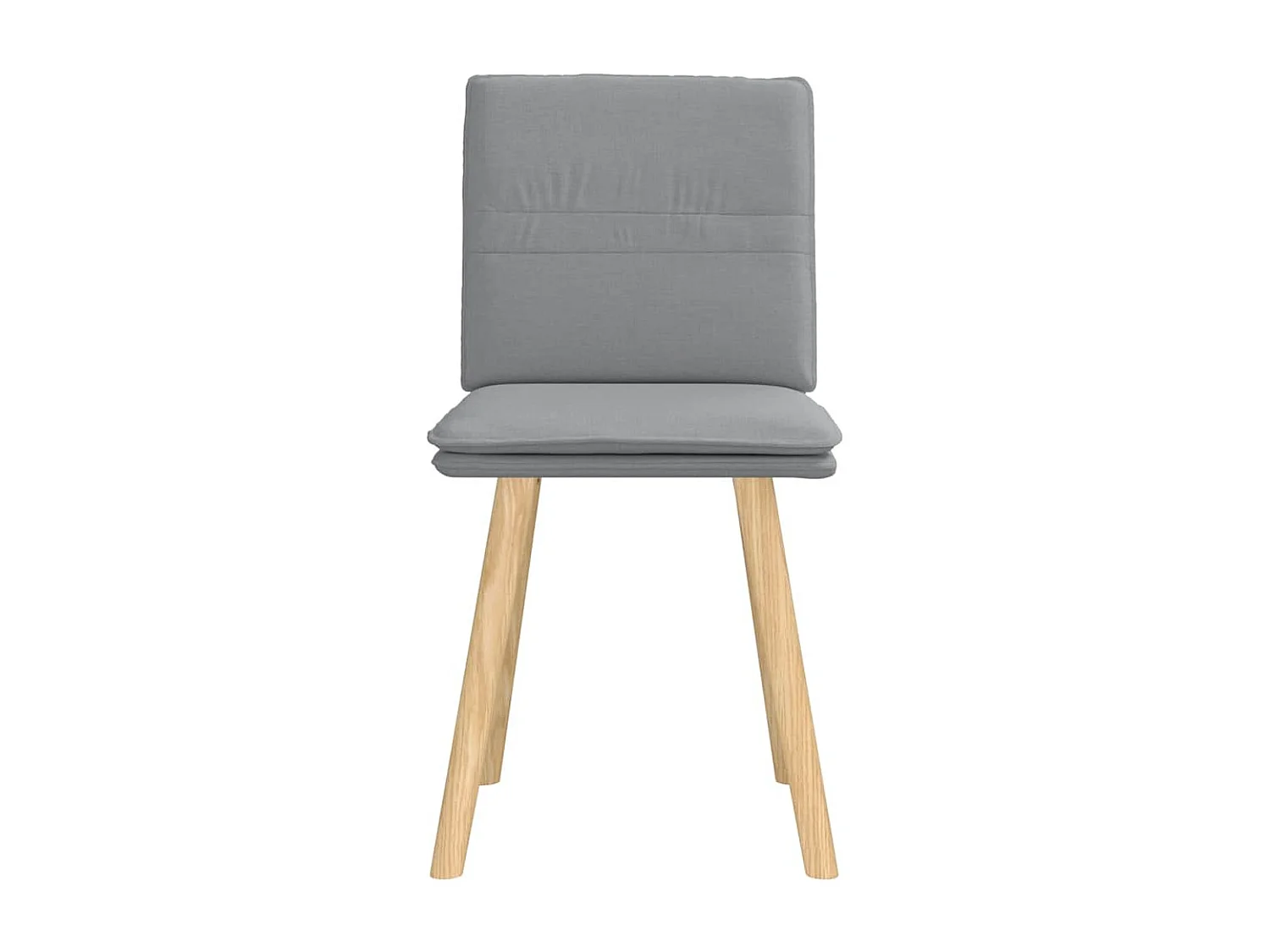 Chaises à manger lot de 2 gris clair tissu