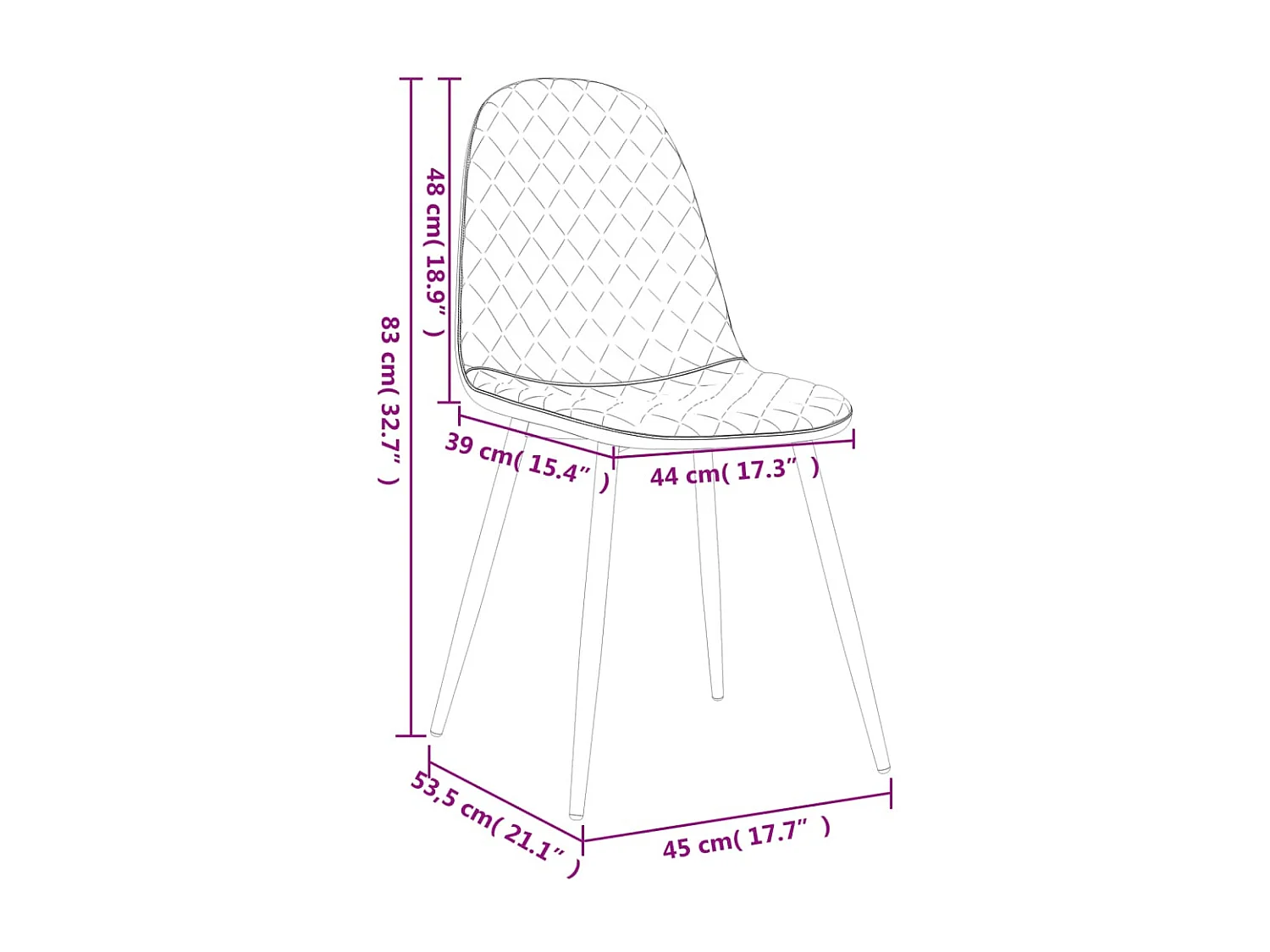 Eetkamerstoelen set van 2 Donkergrijs Fluweel