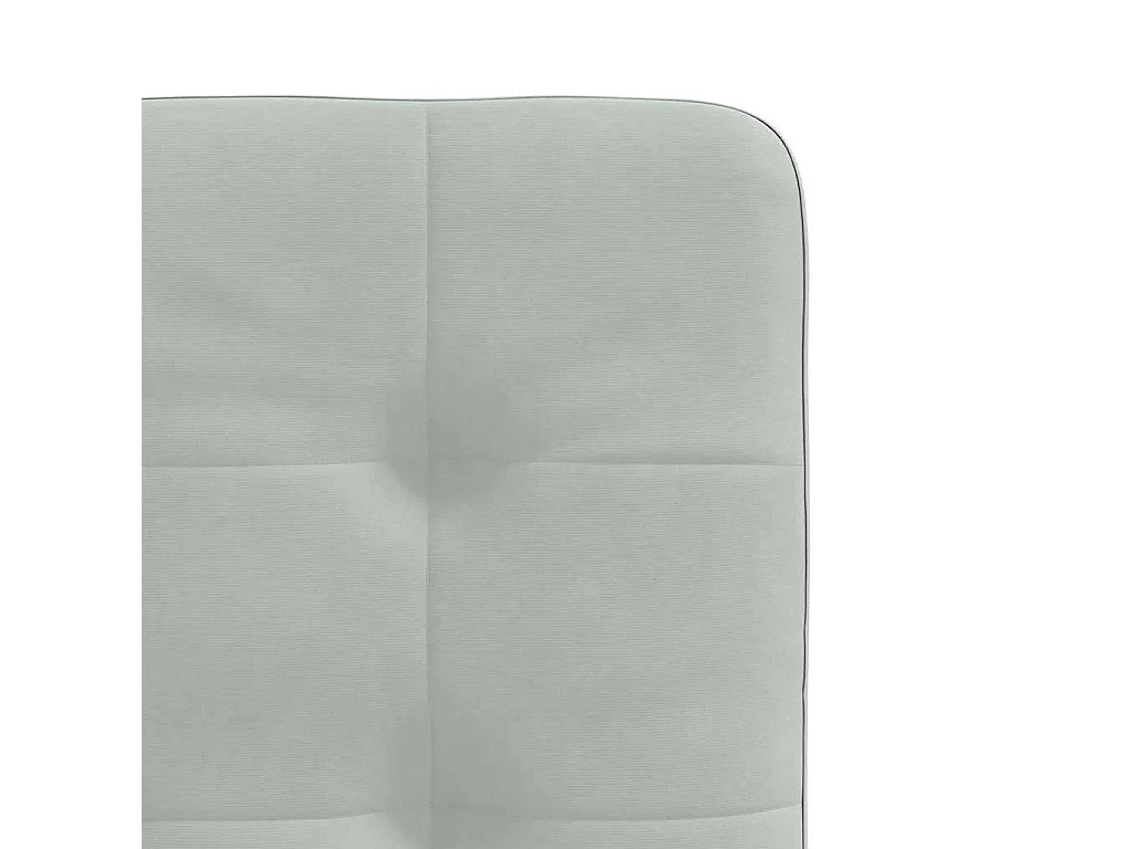 Juego de 4 sillas de comedor de terciopelo gris claro