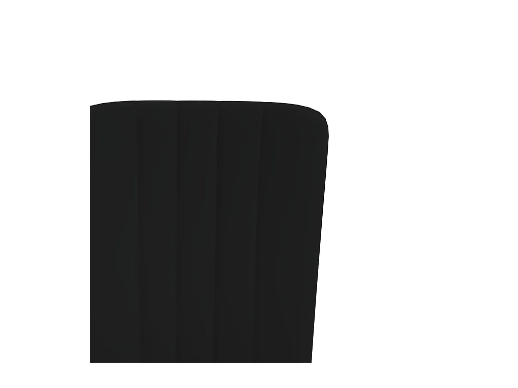 Set di 4 sedie da pranzo in velluto nero