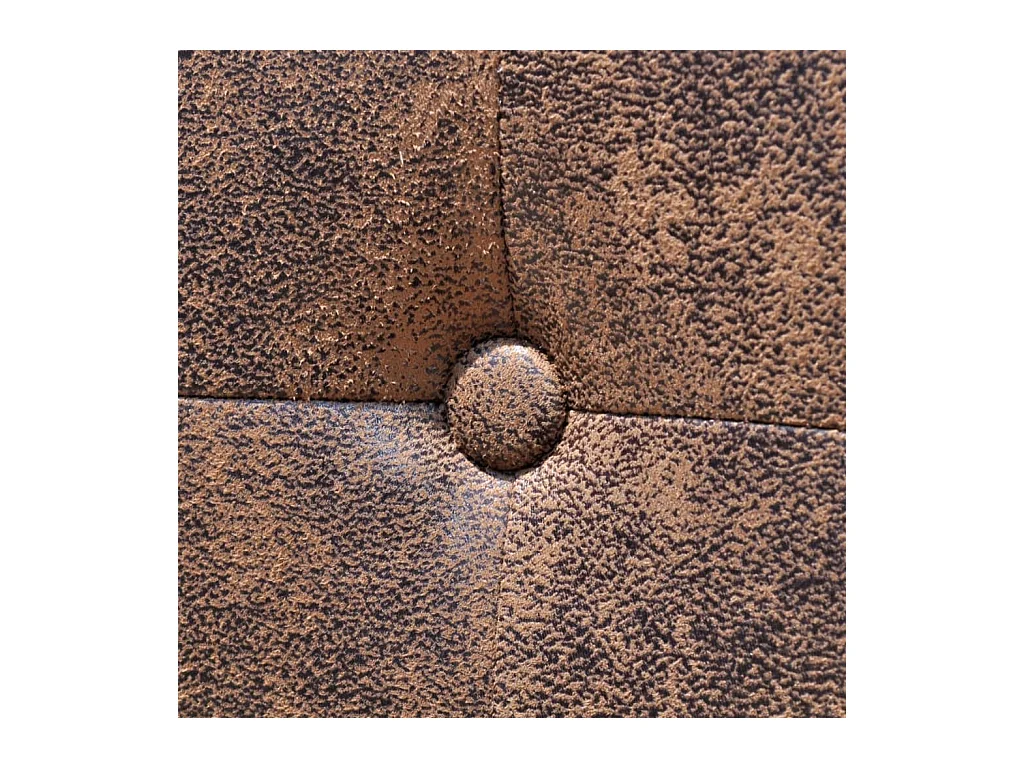 Chaises à manger lot de 4 marron similicuir