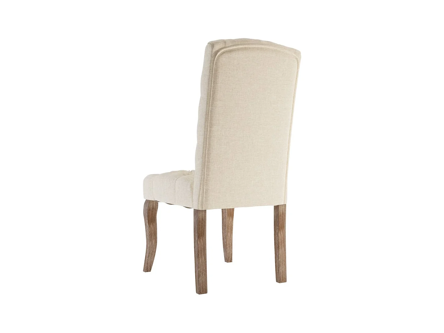 Chaises à manger lot de 4 beige tissu à l'aspect de lin