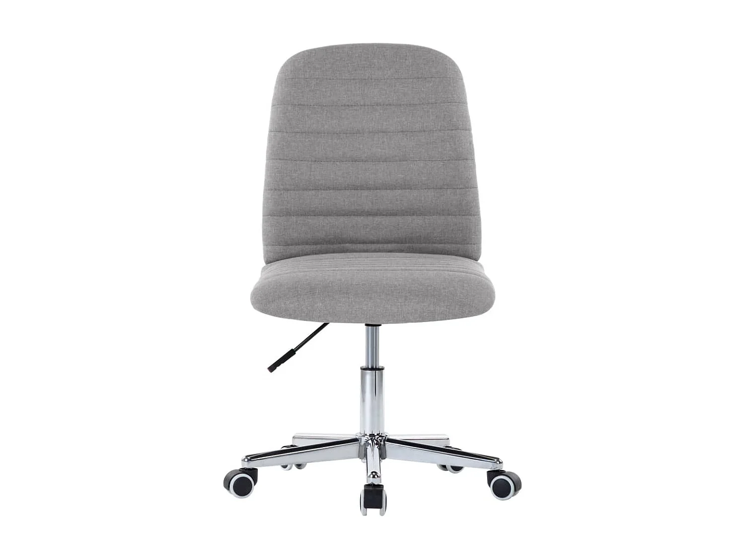 Juego de 4 sillas de comedor de tela gris claro