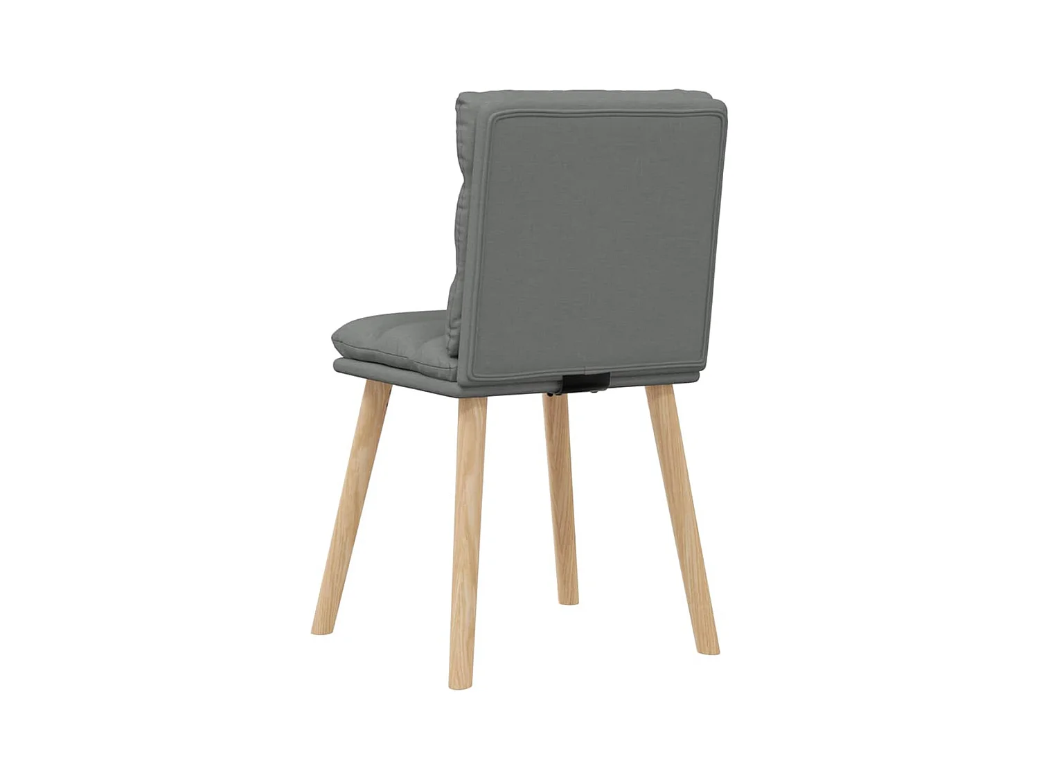 Eetkamerstoelen set van 6 donkergrijze stof