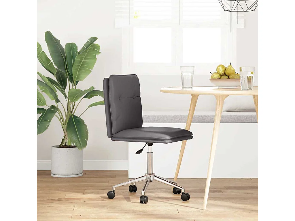 Chaise de salle à manger Gris Similicuir