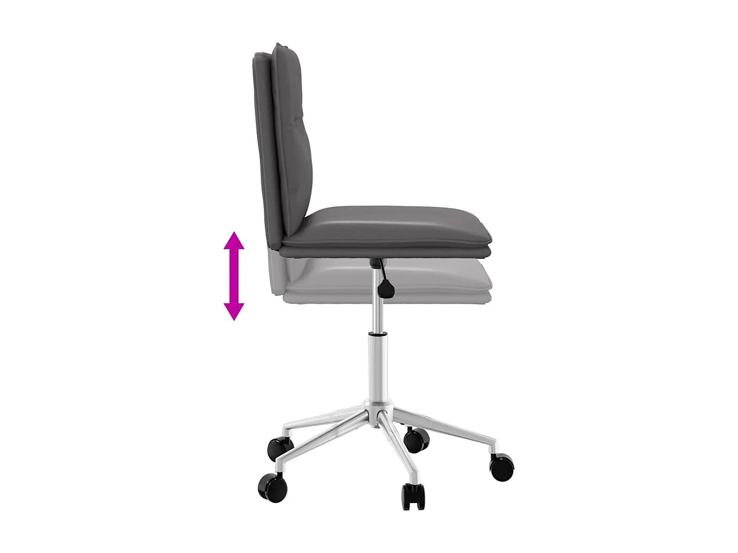 Chaise de salle à manger Gris Similicuir