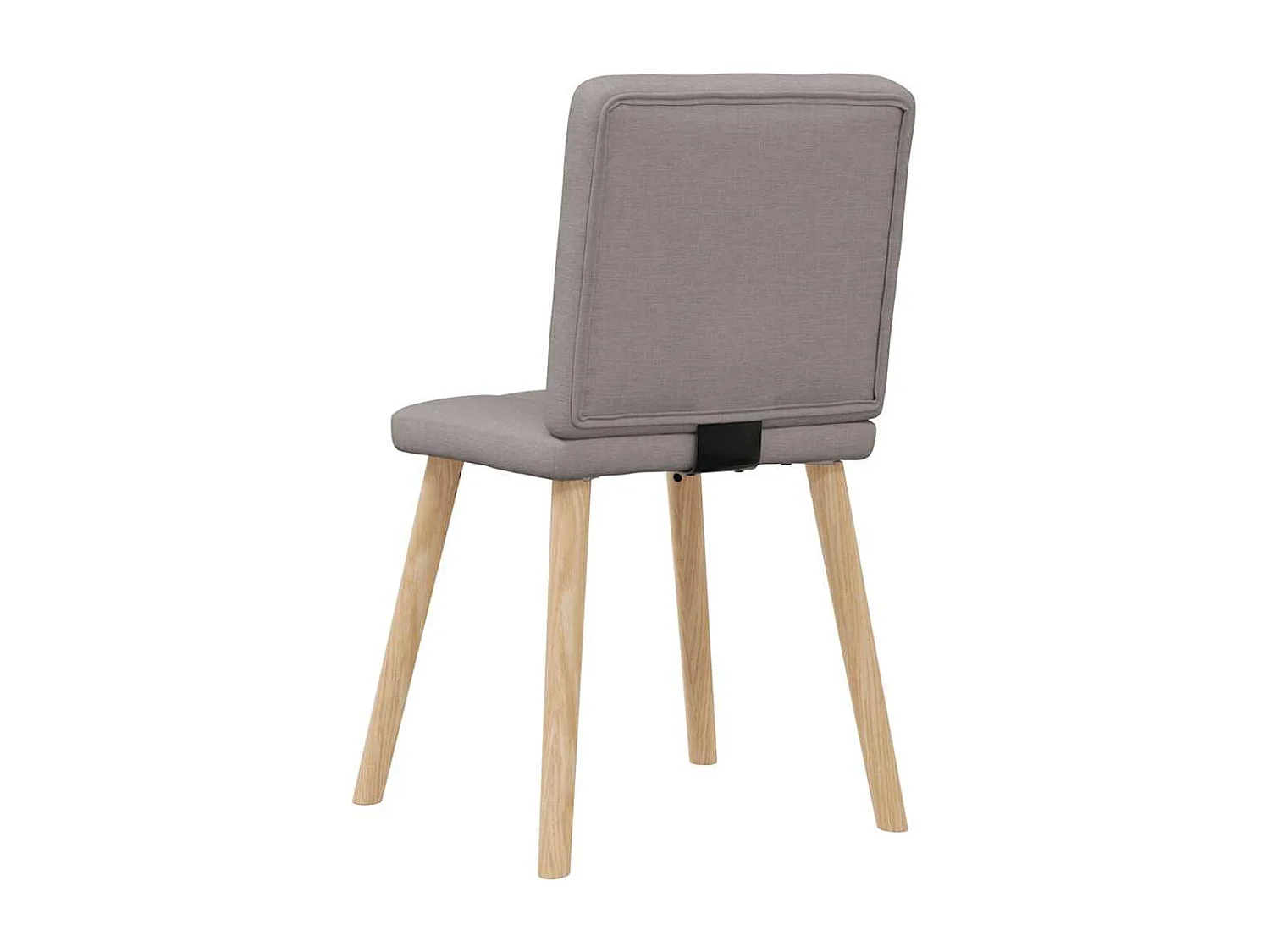 Chaises à manger lot de 2 taupe tissu