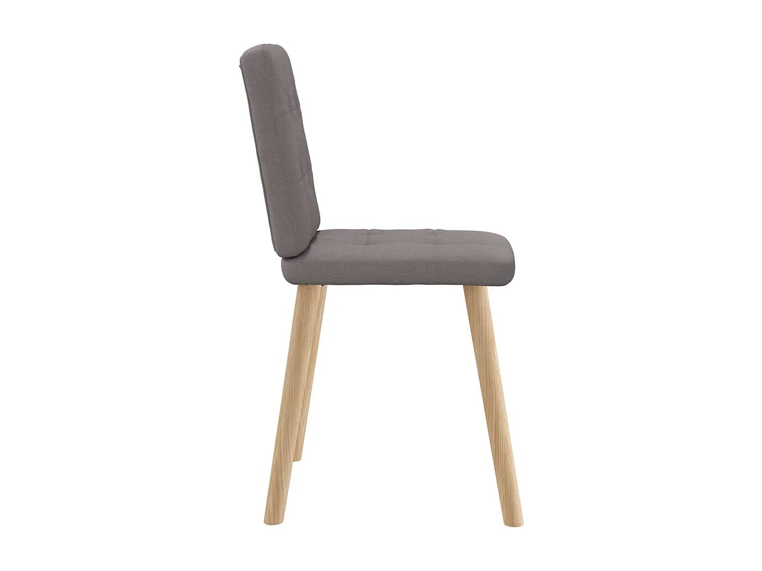 Chaises à manger lot de 2 taupe tissu