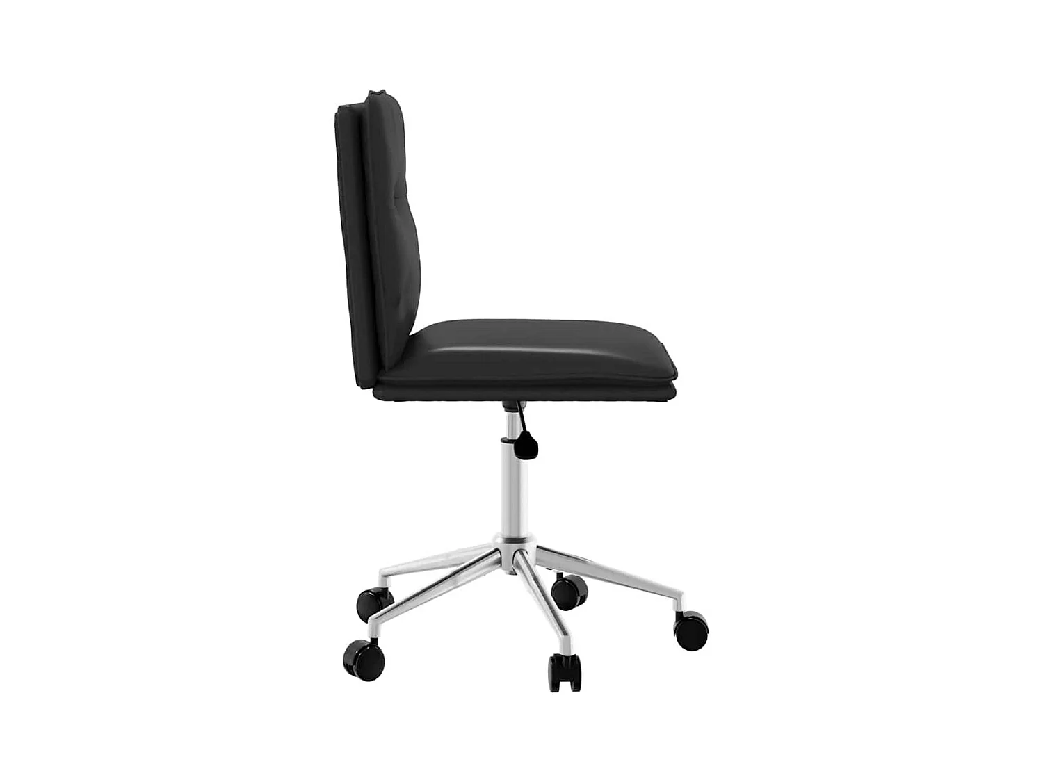 Chaise de salle à manger Noir Similicuir