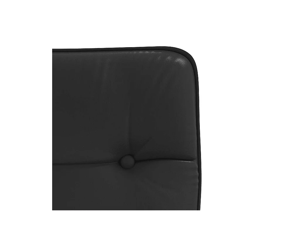 Chaise de salle à manger Noir Similicuir