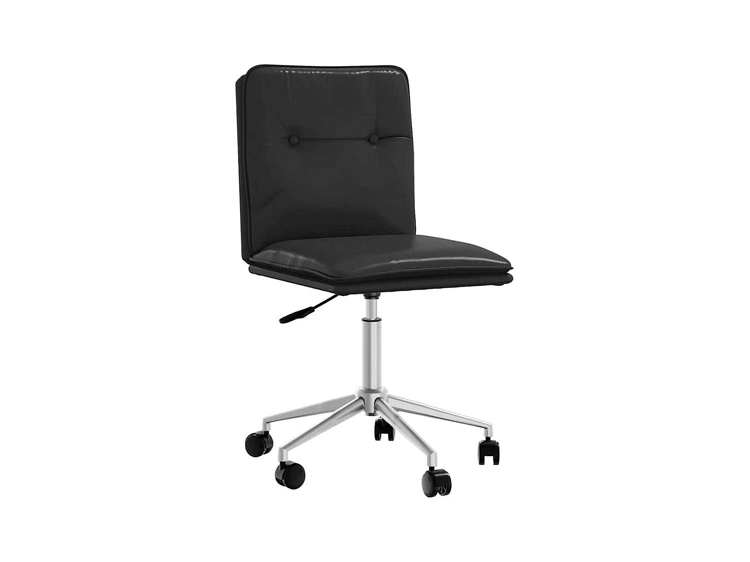 Chaise de salle à manger Noir Similicuir
