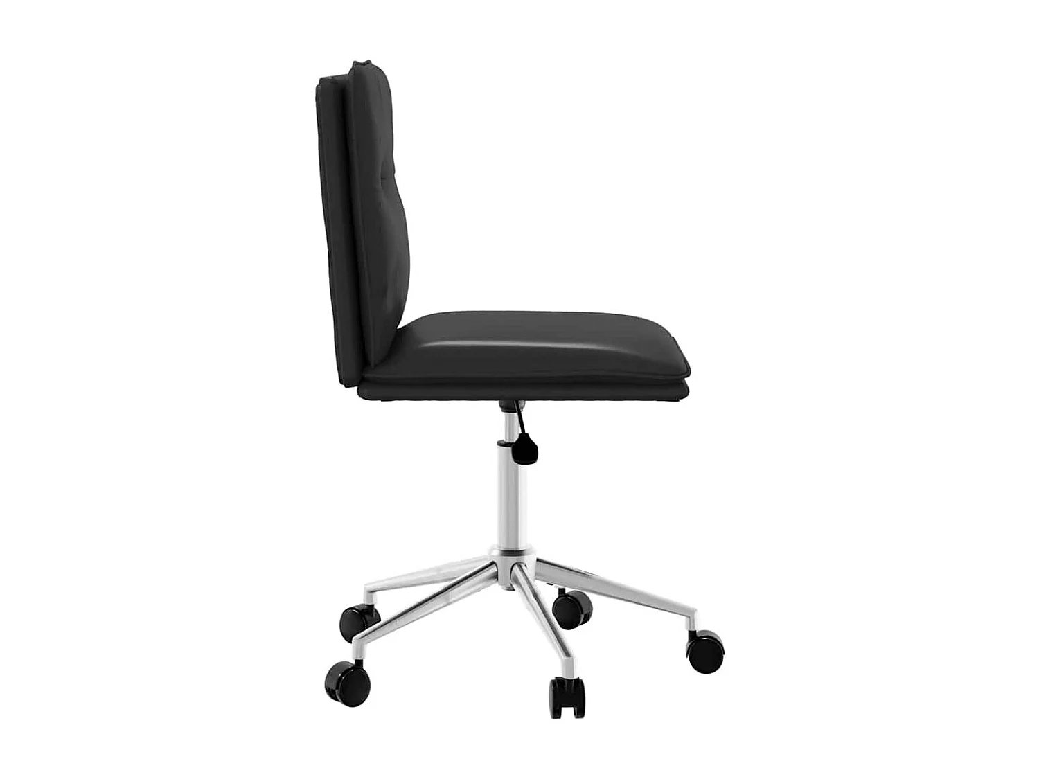 Chaise de salle à manger Noir Similicuir