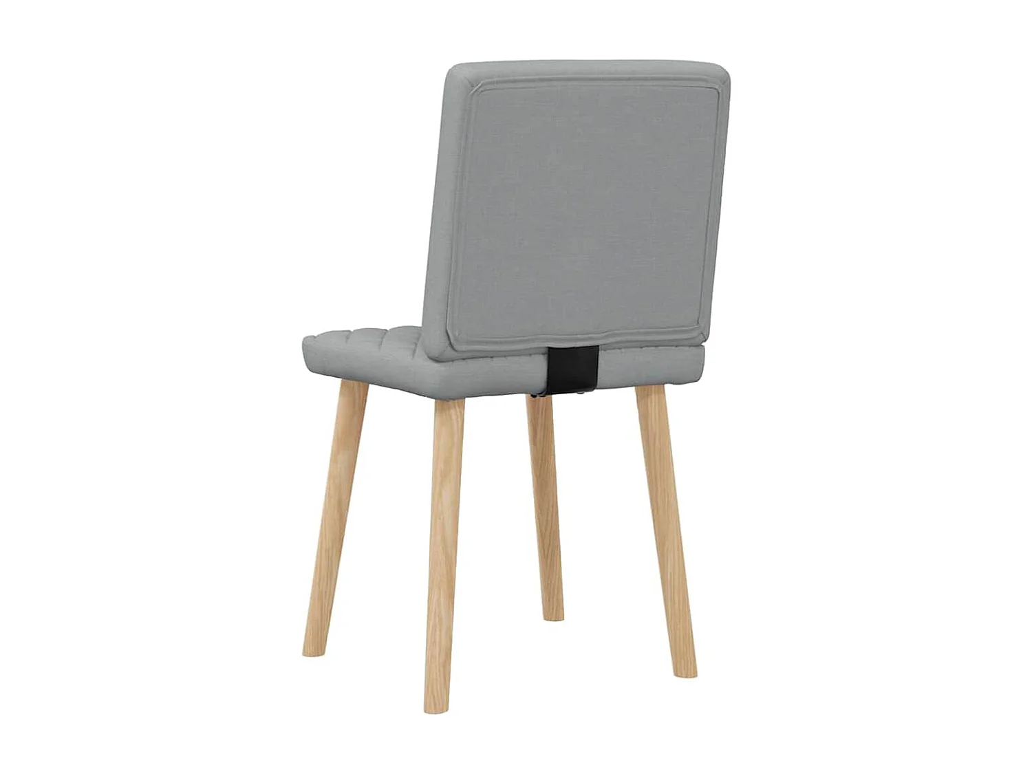 Eetkamerstoelen set van 2 lichtgrijze stof