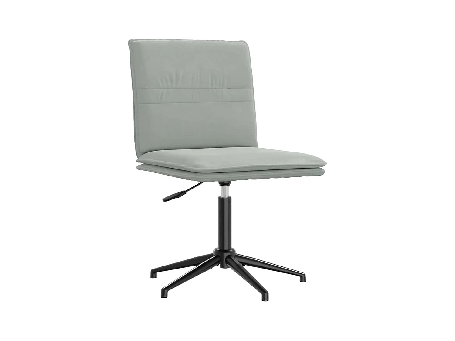 Chaise à manger Gris clair Velours