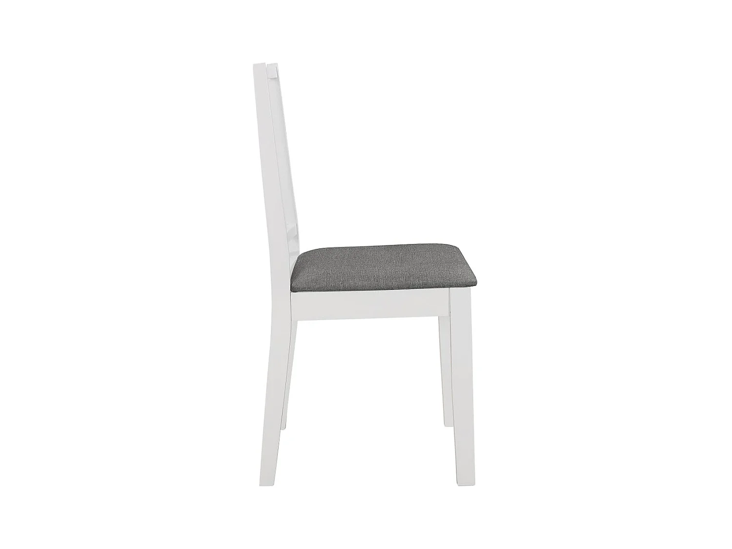 Chaises à manger avec coussins lot de 6 blanc bois solide