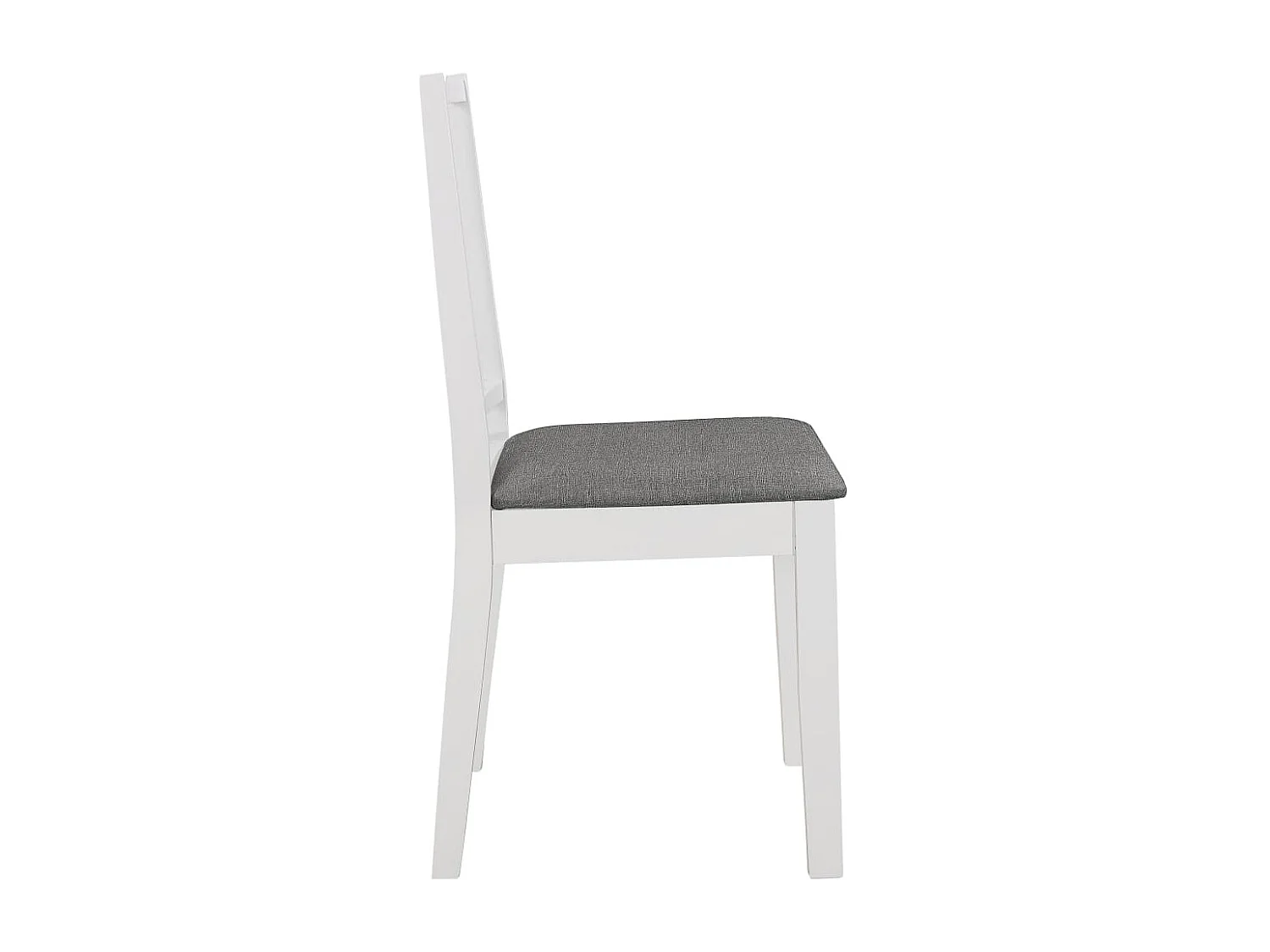 Chaises à manger avec coussins lot de 6 blanc bois solide