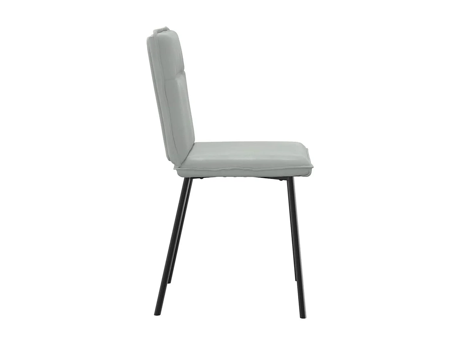 Chaises à manger lot de 4 Gris clair Velours