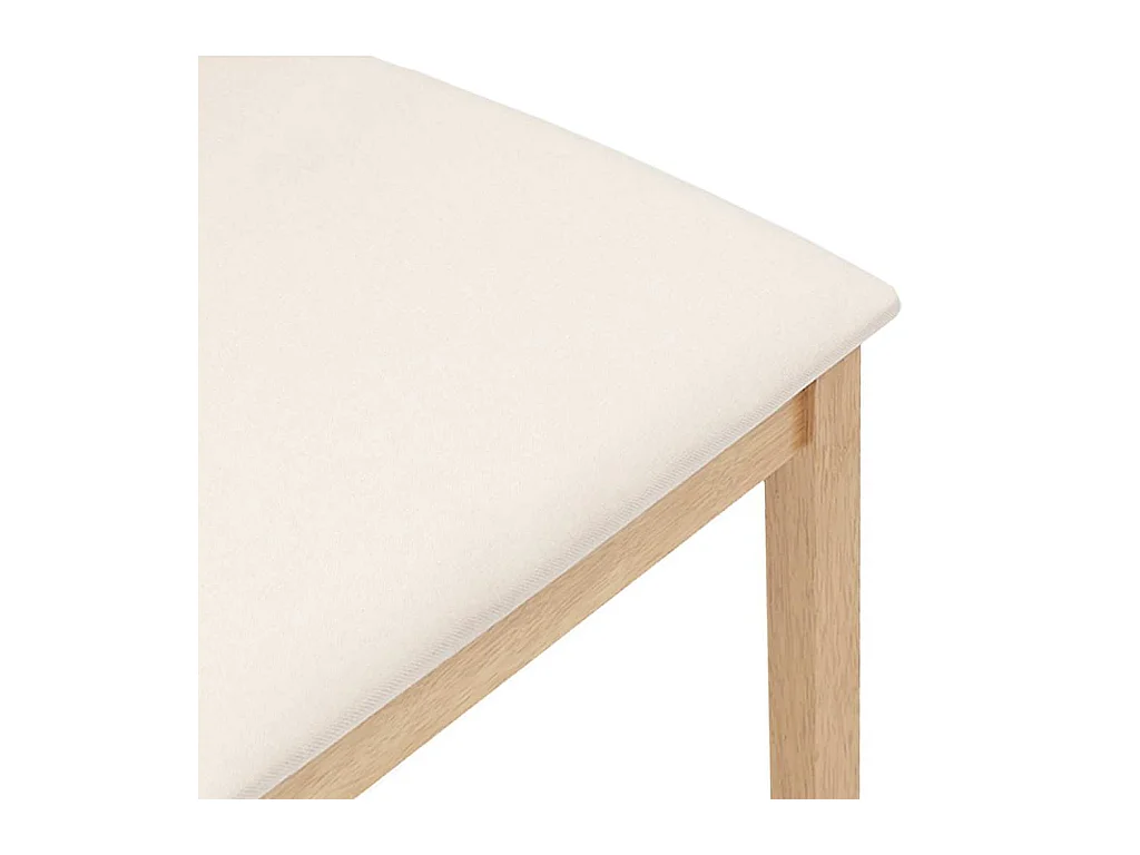 Eetkamerstoel kussens 2 stuks massief hout rubber