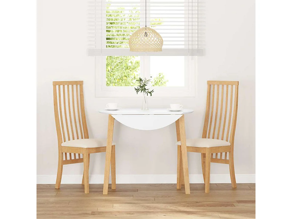 Cojines para sillas de comedor 2 piezas madera maciza caucho