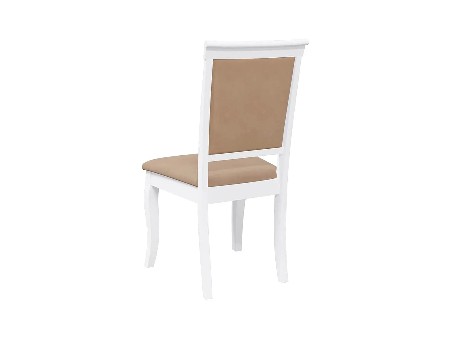 Chaises à manger coussins 2 pcs blanc bois massif caoutchouc