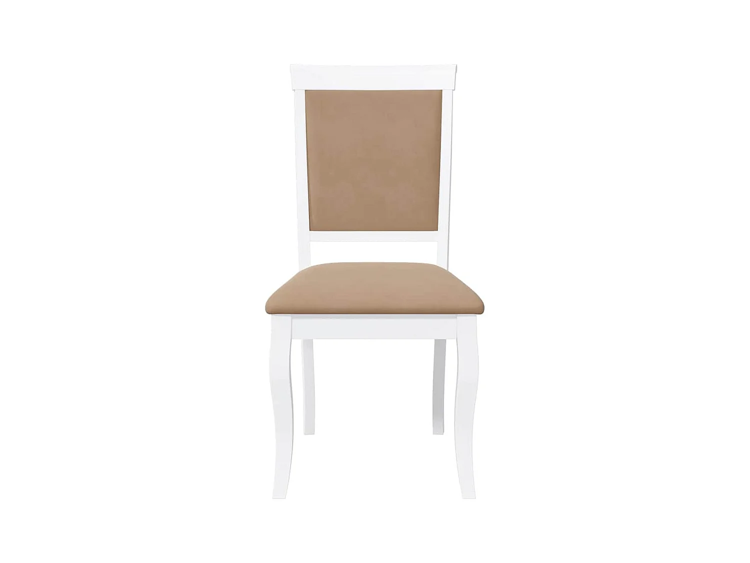 Chaises à manger coussins 2 pcs blanc bois massif caoutchouc
