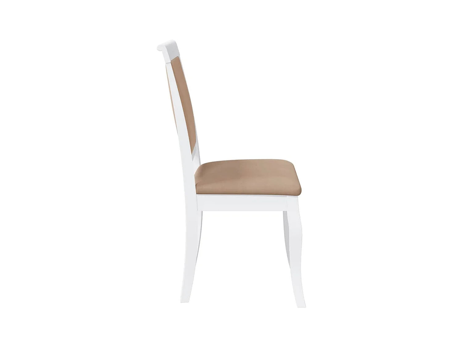Chaises à manger coussins 2 pcs blanc bois massif caoutchouc