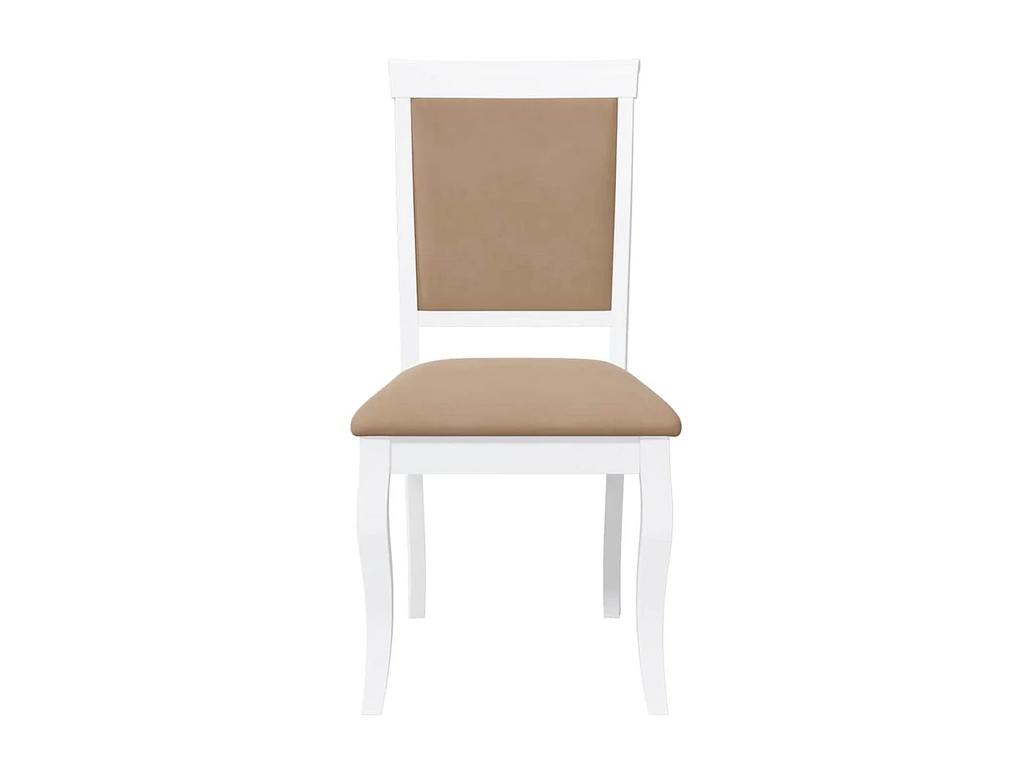 Chaises à manger coussins 2 pcs blanc bois massif caoutchouc