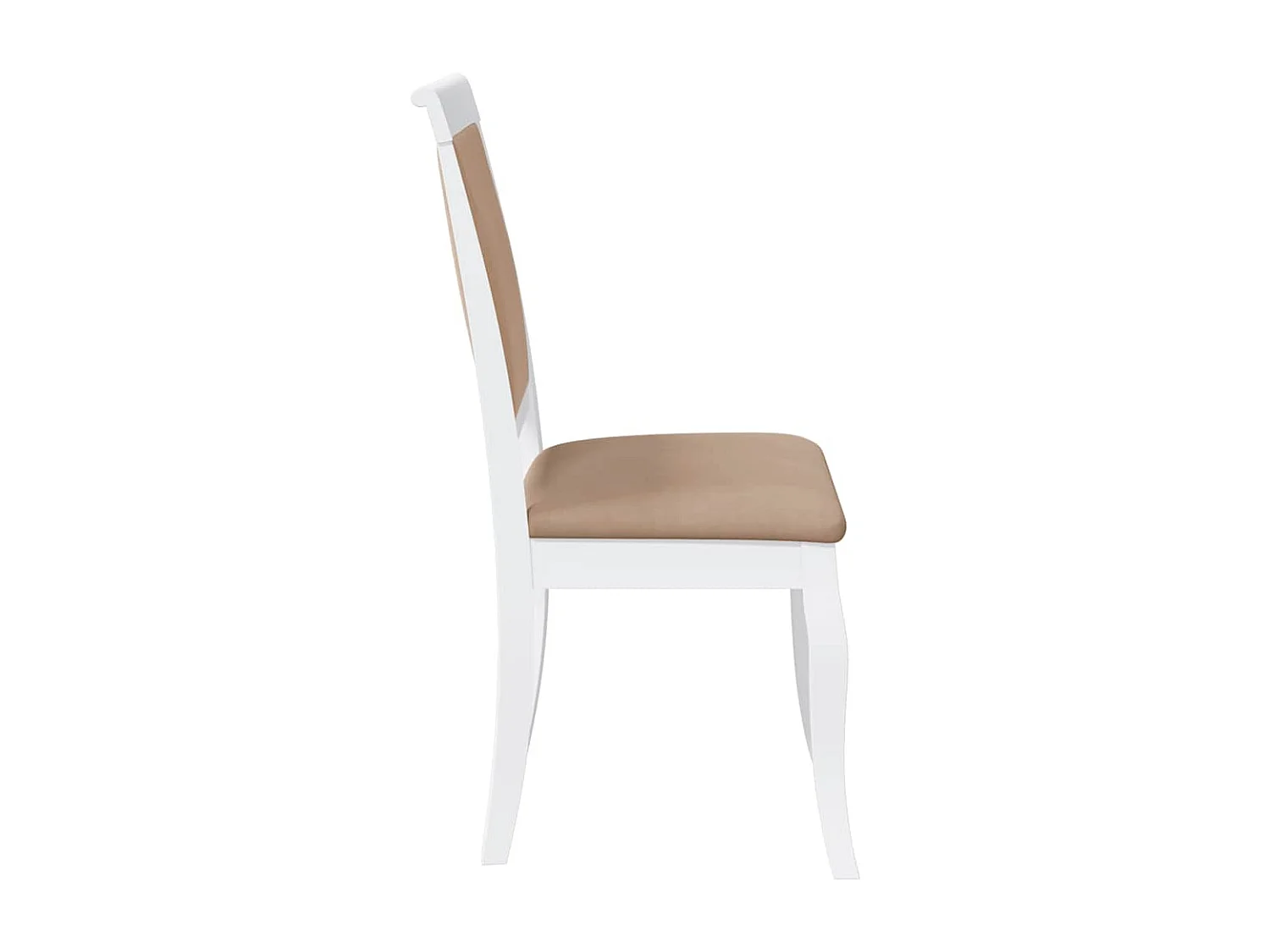 Chaises à manger coussins 2 pcs blanc bois massif caoutchouc
