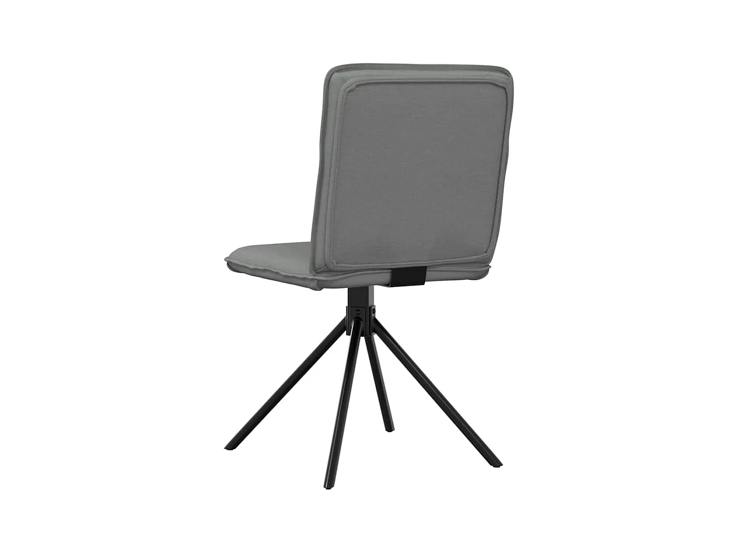 Chaises à manger lot de 6 gris foncé tissu