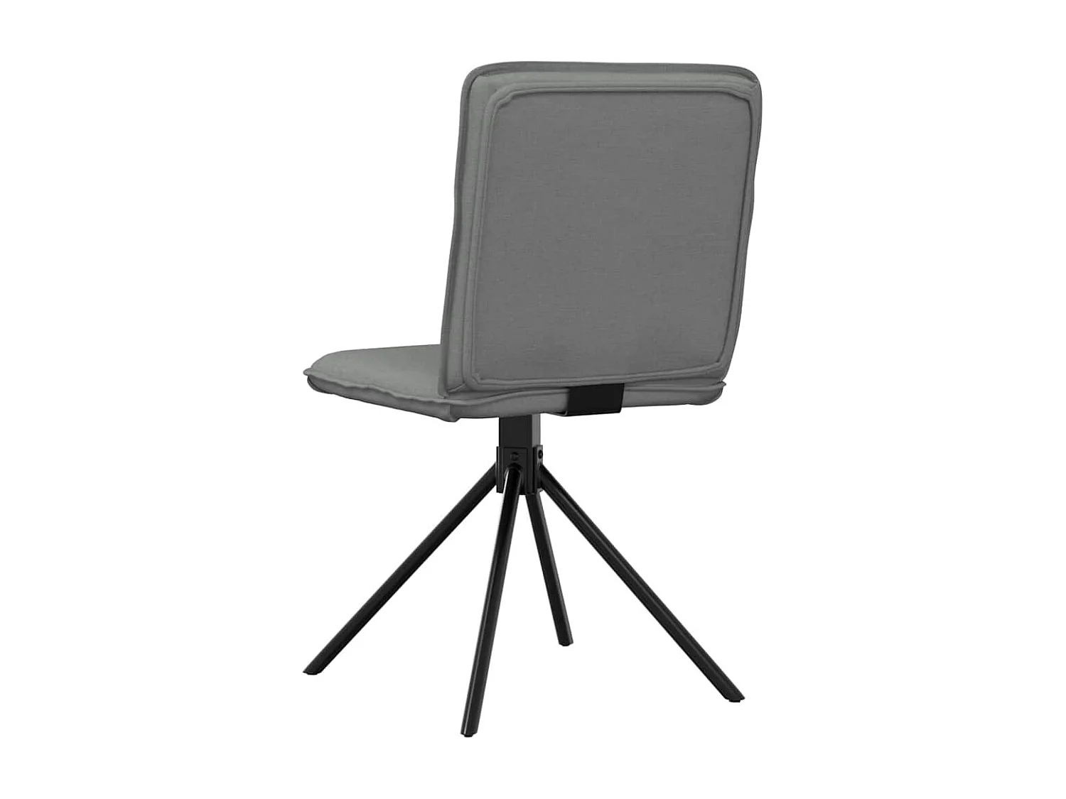 Chaises à manger lot de 6 gris foncé tissu