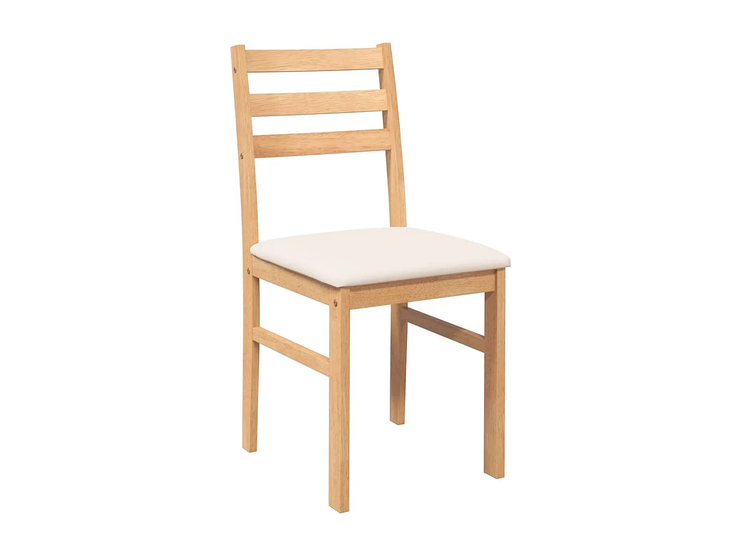 Cuscini per sedie da pranzo 2 pezzi in legno massello e gomma