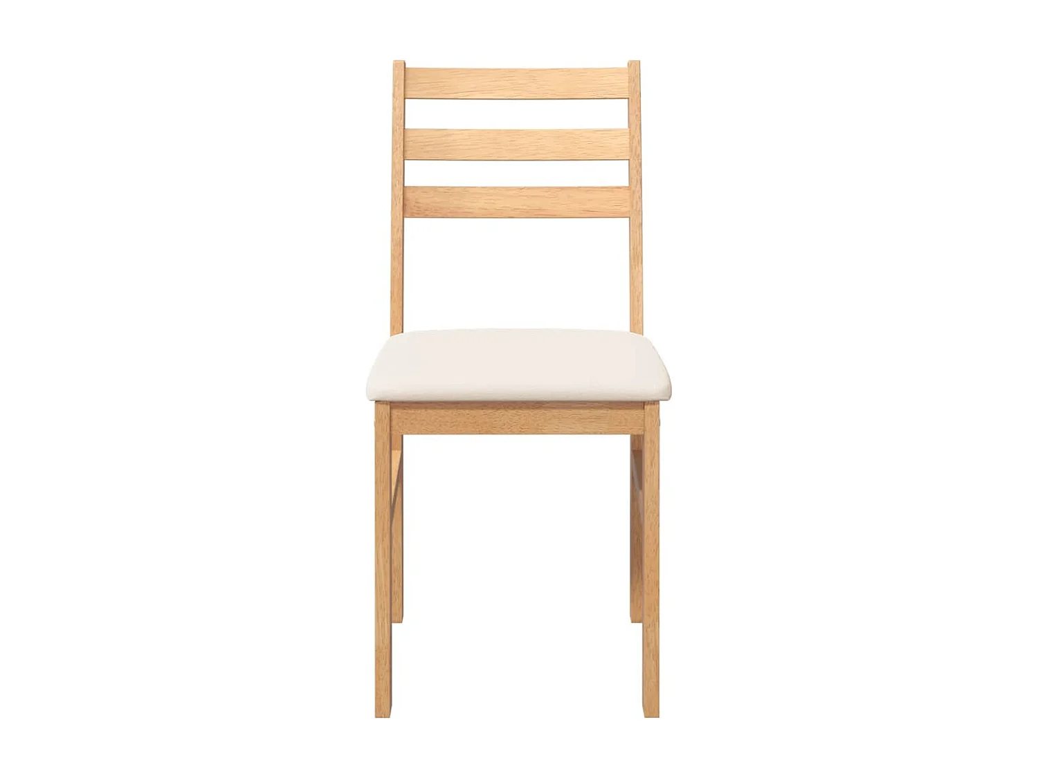 Cuscini per sedie da pranzo 2 pezzi in legno massello e gomma