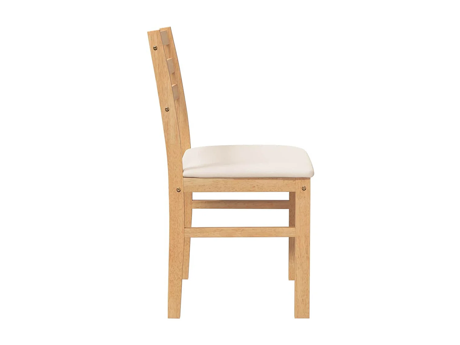 Cuscini per sedie da pranzo 2 pezzi in legno massello e gomma