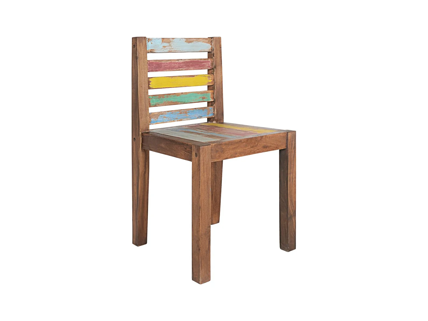 Chaises à manger lot de 6 bois de récupération solide