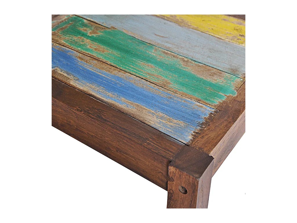 Chaises à manger lot de 6 bois de récupération solide