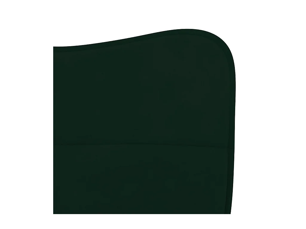 Juego de 2 sillas de comedor de terciopelo verde oscuro