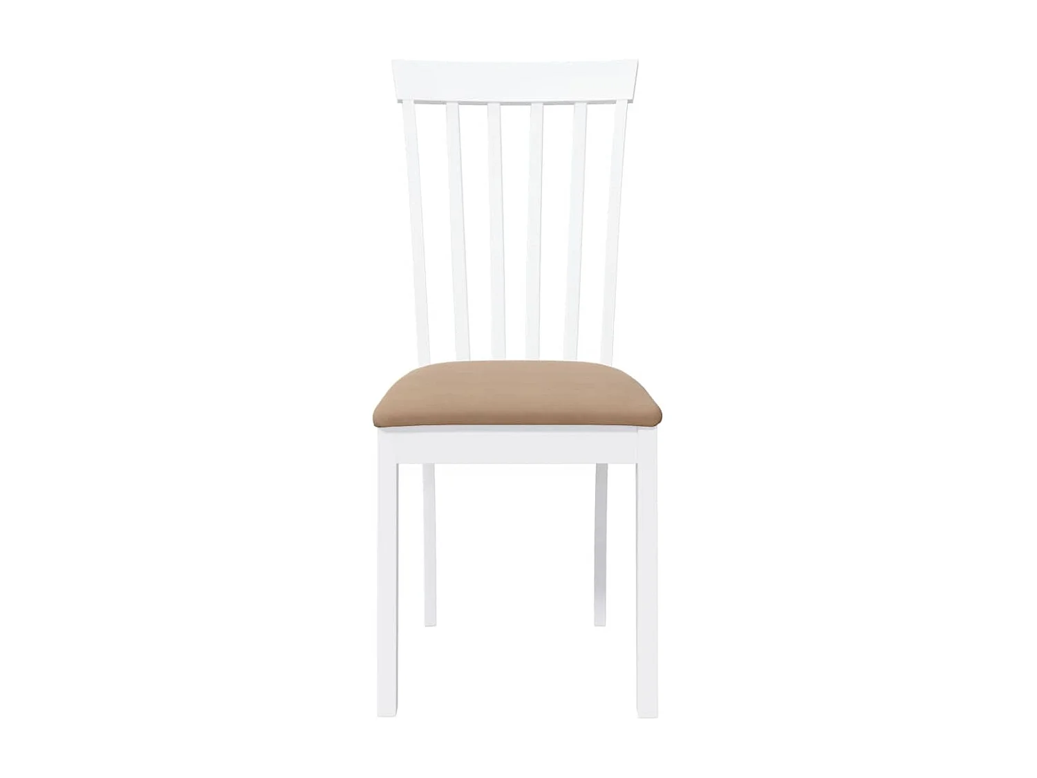 Chaises à manger coussins 2 pcs blanc bois massif caoutchouc
