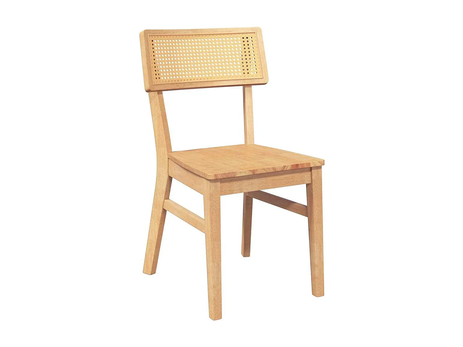 Sillas de comedor 2 piezas madera maciza de caucho