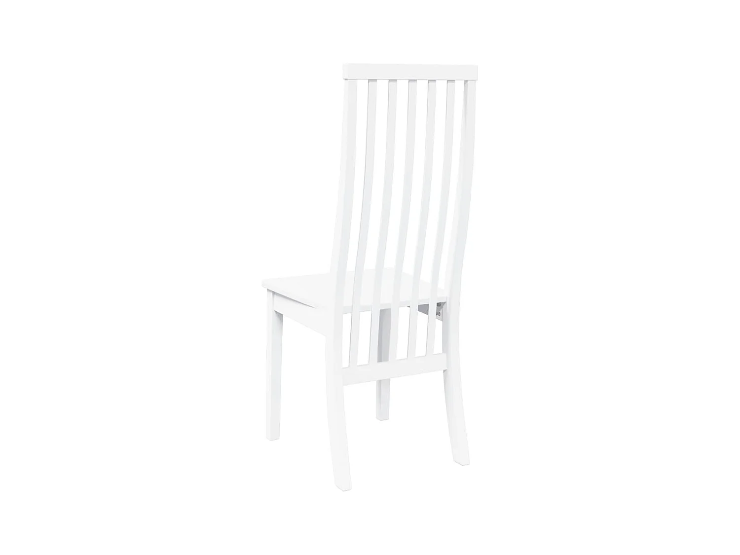 Sillas de comedor 2 piezas madera maciza de caucho blanco