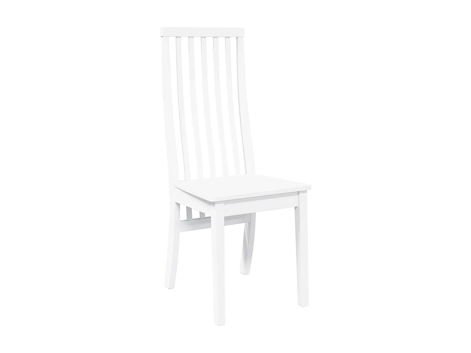 Sillas de comedor 2 piezas madera maciza de caucho blanco