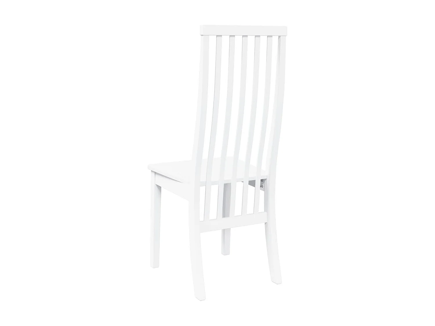 Sillas de comedor 2 piezas madera maciza de caucho blanco