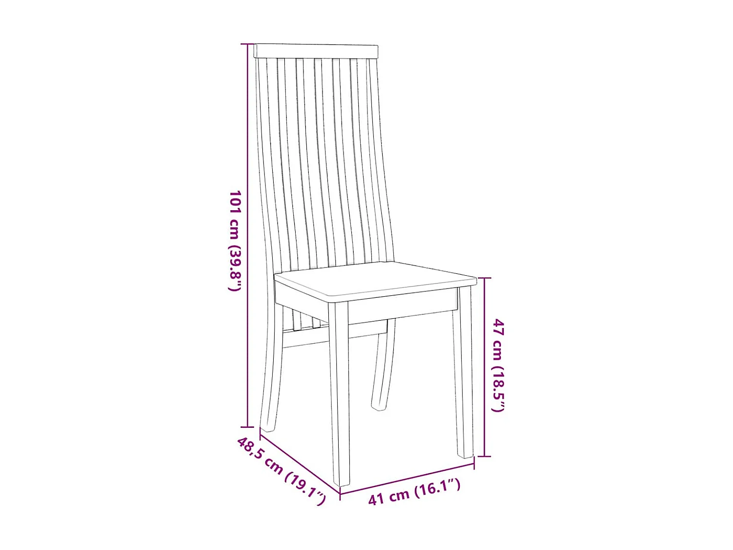 Sillas de comedor 2 piezas madera maciza de caucho blanco