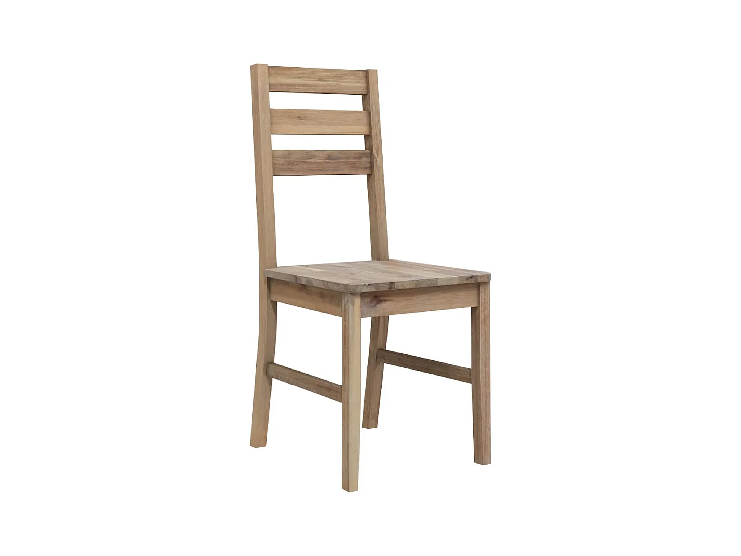 Chaises à manger lot de 2 bois d'acacia solide