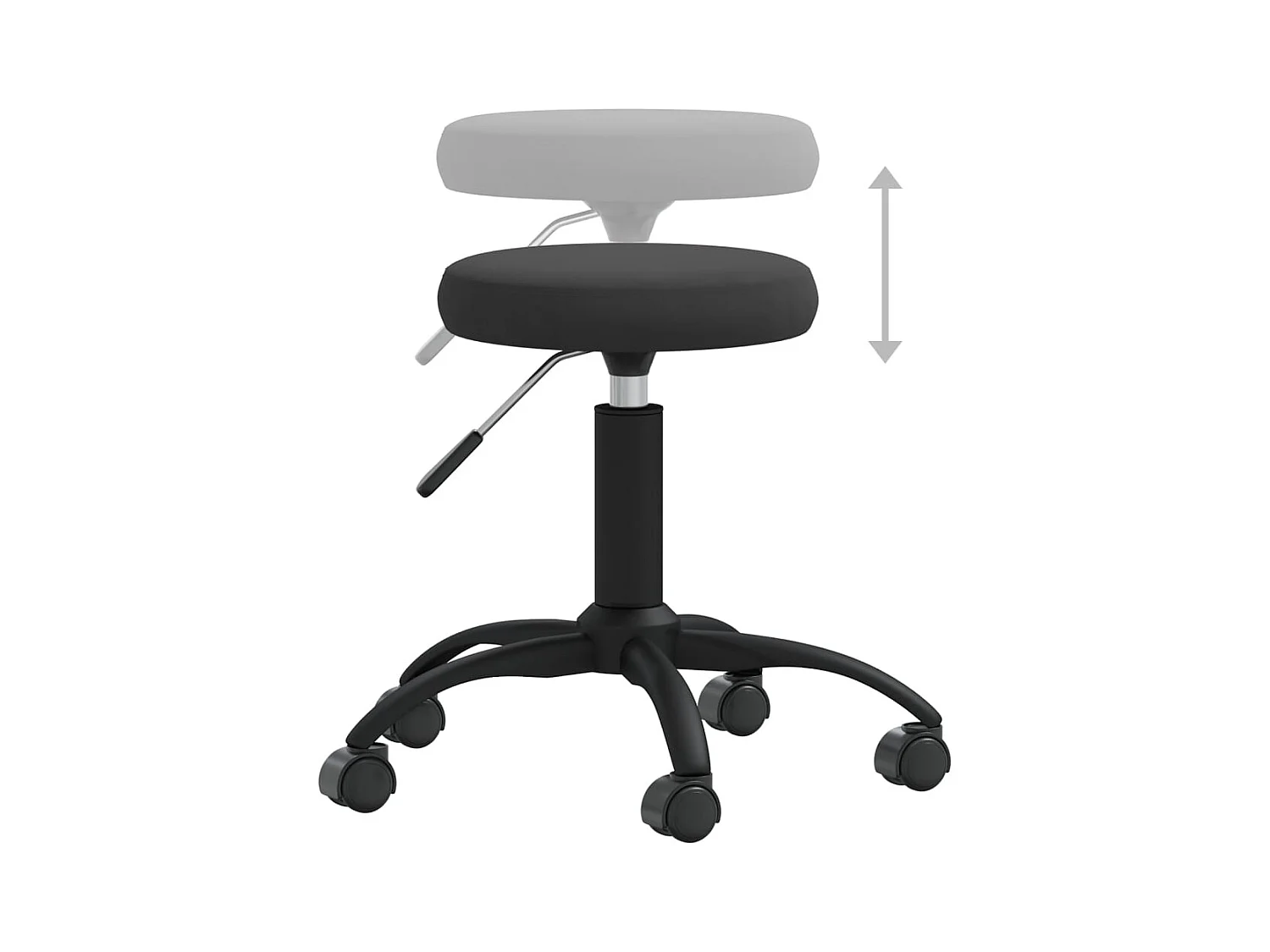 Chaise de salle à manger Noir Velours