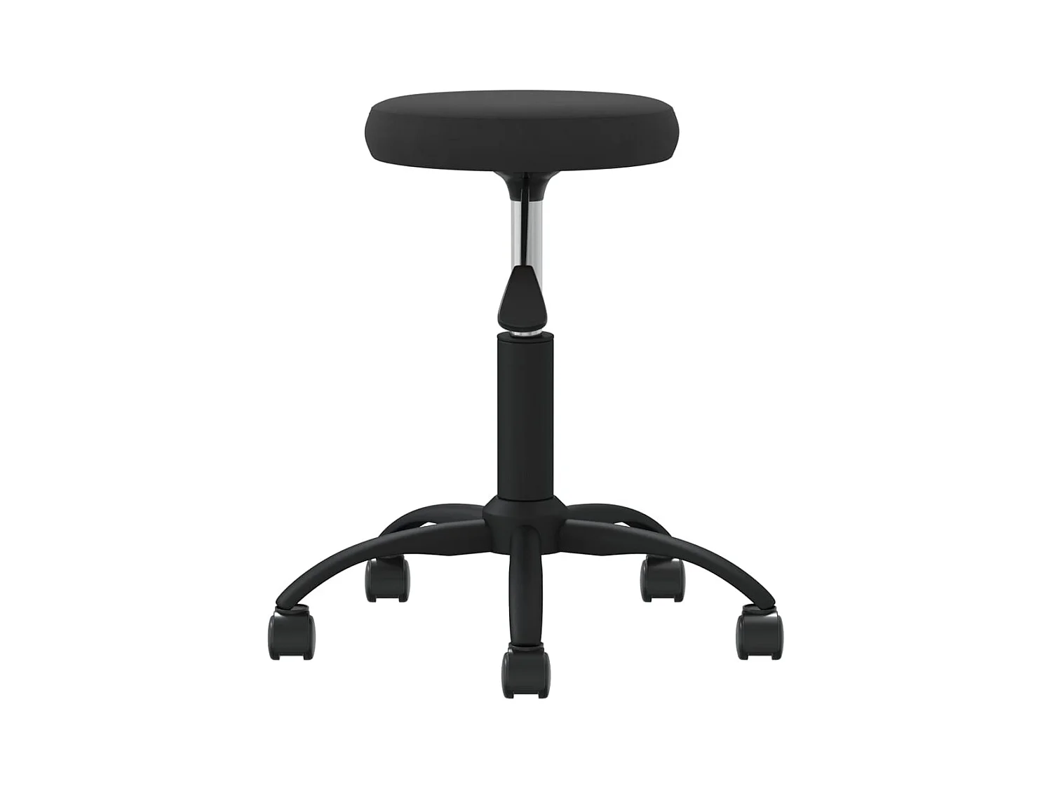 Zwarte fluwelen eetkamerstoel